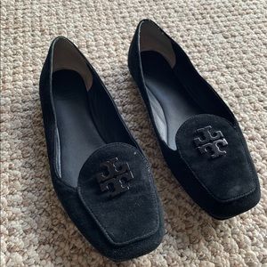 Tory Burch flats suede black flats